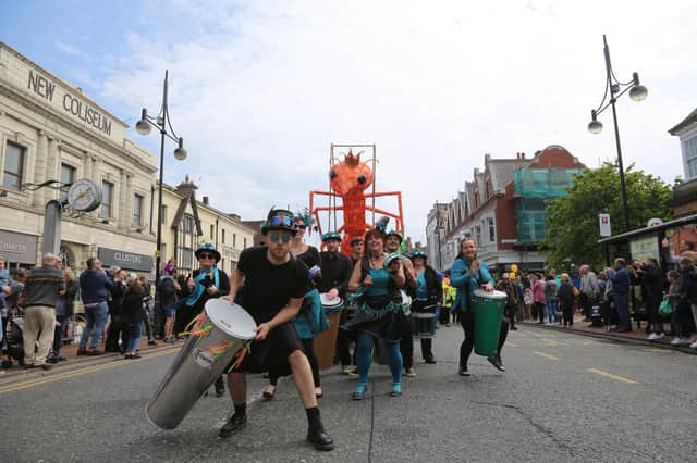 The Carnival Parade weaves its way through the streets of Whitley Bay in 2018.