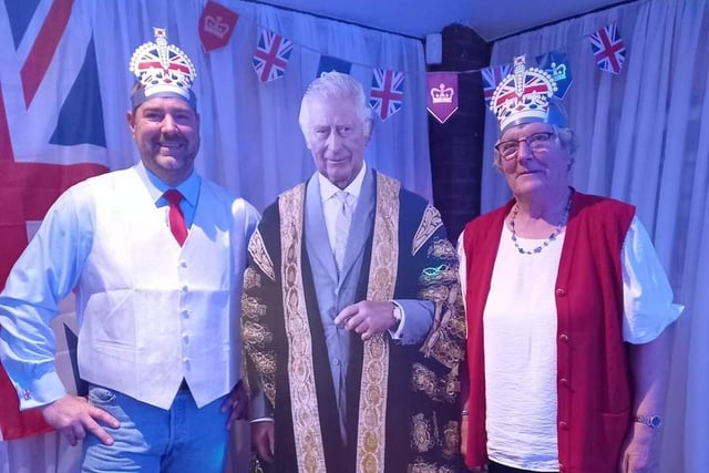 Berwick Rugby Club in Scremerston was the venue for some coronation events and fun, including a life-size King Charles.