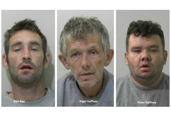 The three men have all been given prison sentences. (Photo by Northumbria Police)