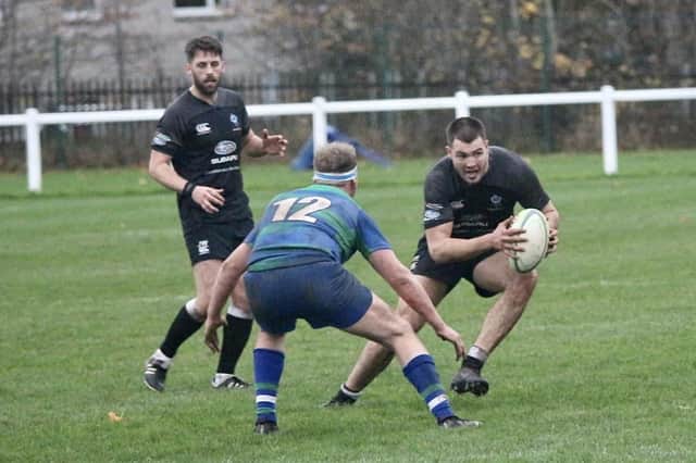 Action from Berwick’s away game against Hamilton Bulls on Saturday. Picture by Mike Hardie.