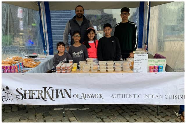 The family-run business set up a stall of Indian street food to serve at the One Day To Sing event.