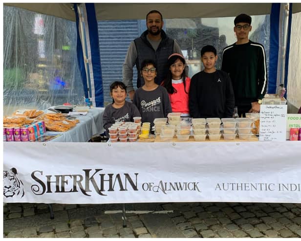 The family-run business set up a stall of Indian street food to serve at the One Day To Sing event.