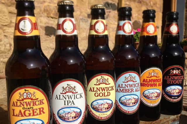 Alnwick Brewery Company's range of beers.