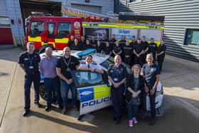 Emergency services and partners teamed up in Alnwick.