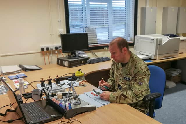 Corporal Mark Thomson from RAF Boulmer has been running model-making workshops to help improve mental health.