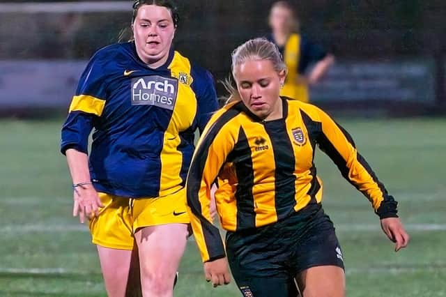 Orla Callaghan scored five goals for Morpeth Town Ladies on Sunday. Picture: George Davidson