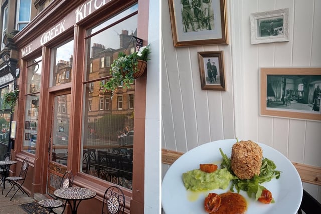 Found in Dalkeith Road, The Wee Greek Kitchen is a cosy family-run restaurant and takeaway offering homemade Greek and Mediterranean cuisine. There are a huge number of GF dishes clearly marked on the menu here - like this lamb croquette with avocado tzatziki and fig sauce.