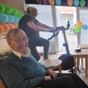 Residents and staff at Scarbrough Court enjoyed taking part in the home’s bikeathon.