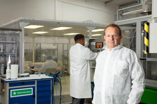Andrew Tasker, managing director of Viveca Biomed, at their site in Ashington.