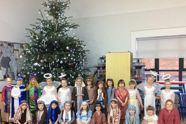 Key Stage 1 pupils from West End Primary, Bedlington, who took part in this year's nativity.