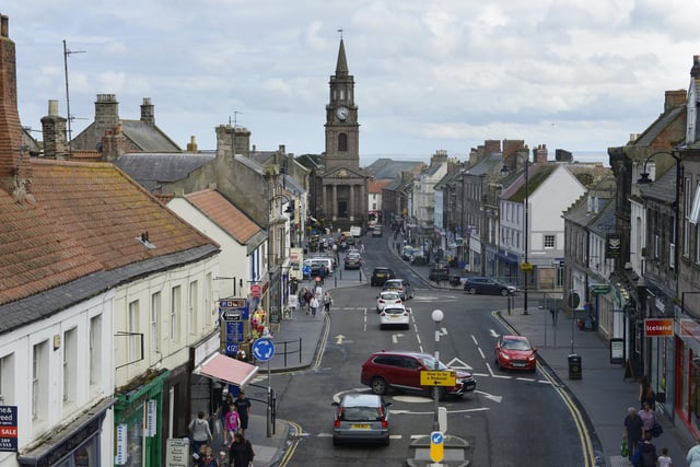 Berwick Town is joint 6th with 60 holiday homes.