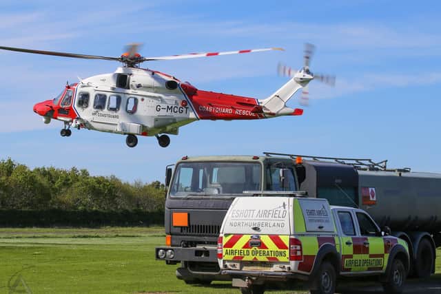 Eshott Airfield is used by the Coastguard. Picture: Andy Cowan