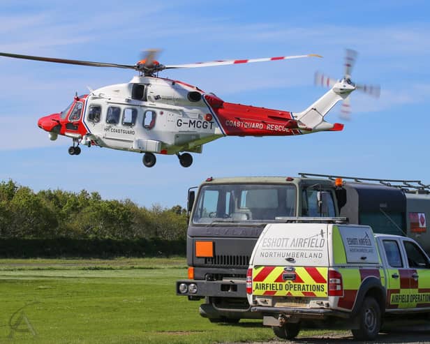 Eshott Airfield is used by the Coastguard. Picture: Andy Cowan
