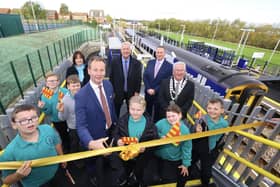 The opening of the Blyth Bebside railway station in October 2025.