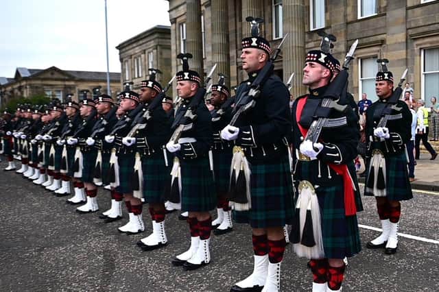 An historic event to grant the Freedom of South Lanarkshire to the Royal Regiment of Scotland (SCOTS) earlier this year. Picture by John Devlin.