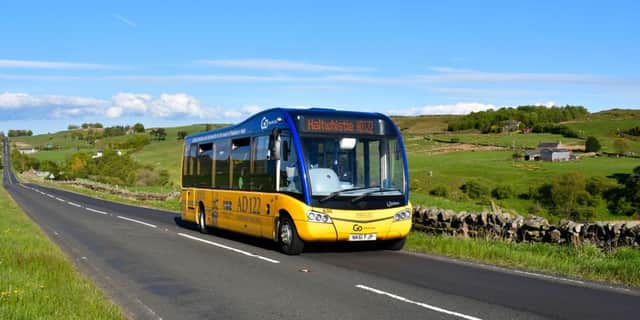 The AD122 bus service in Northumberland.