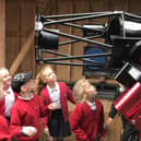 Some children get to spend time at Kielder Observatory.
