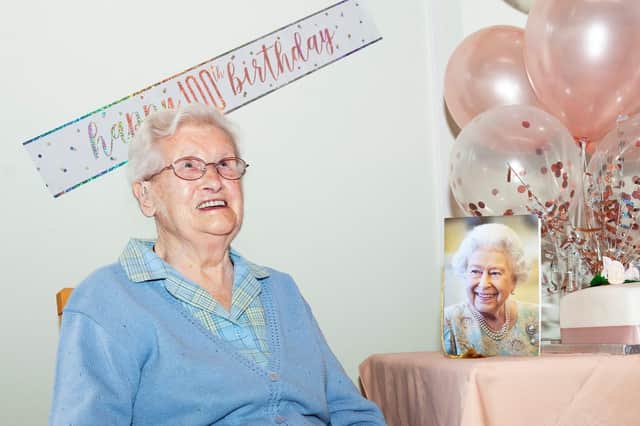 Mary Jeffrey received a telegram from the Queen for her 100th birthday.