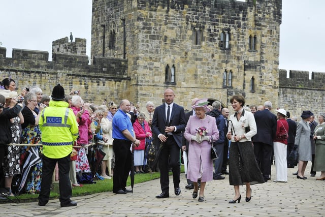 The Queen at Alnwick Castle in 2011.