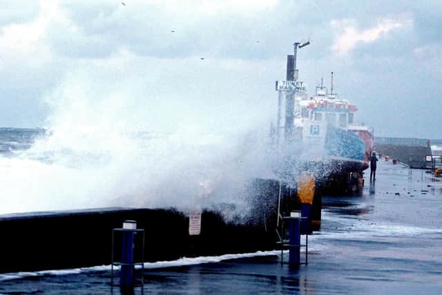 Stormy seas at Seahouses harbour. Picture by Jane Coltman (file image).