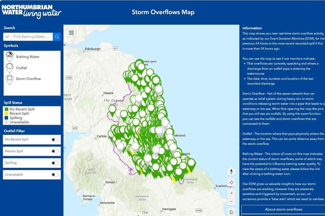 Members of the public are being invited by the company to use the Storm Overflows Map.