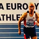 Trevor Hodgson won gold at the European Masters Indoor Championships. Picture: Morpeth Harriers