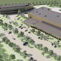A CGI of the new innovation and technology centre Moderna plans to build in Oxfordshire.