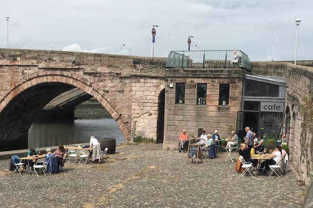 There is plenty of outdoor seating at The Lookout in Berwick. Picture by Alan Hughes.