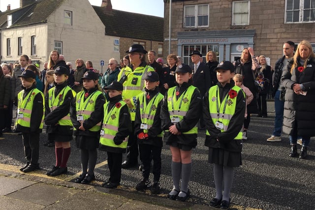 Berwick's Mini-Police took part in the parade and service.