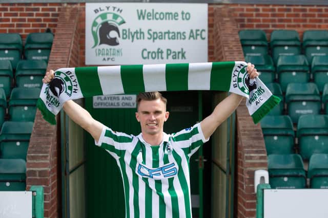 JJ O'Donnell has become Michael Nelson's 14th summer signing at Blyth Spartans. (Photo credit: Kris Hodgetts)