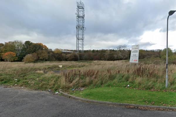 The plot of land where the proposed units could be built.