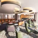 An artist's impression of how the upgraded executive lounge will look.
