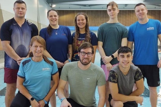 National Pool Lifeguard course participants at the centre.