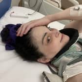 Melanie is now recovering after surgery.