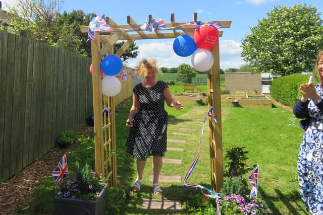 The jubilee garden at Seaton Sluice Middle School is officially opened.