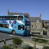 An Arriva bus in Alnmouth