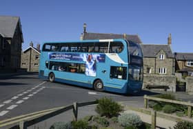 An Arriva bus in Alnmouth
