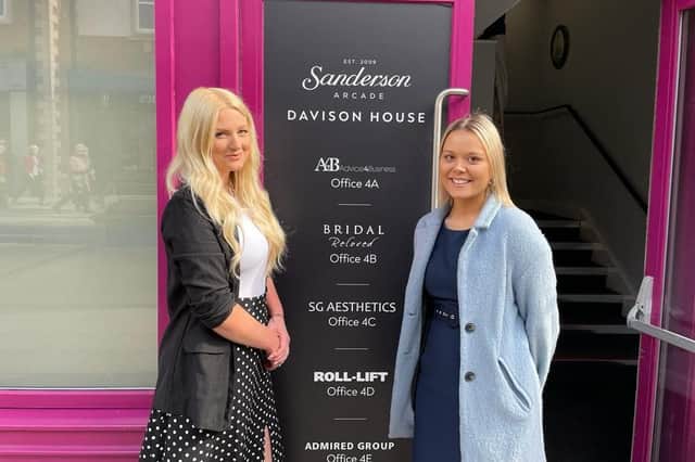 Eleanor Richardson, left, and Lottie Thompson. To book an appointment, get in touch via email: morpeth@bridalreloved.co.uk