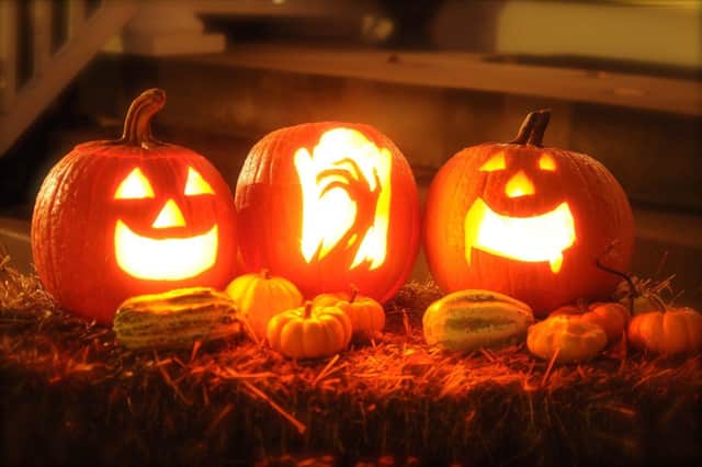 Halloween pumpkins glow as halloween approaches