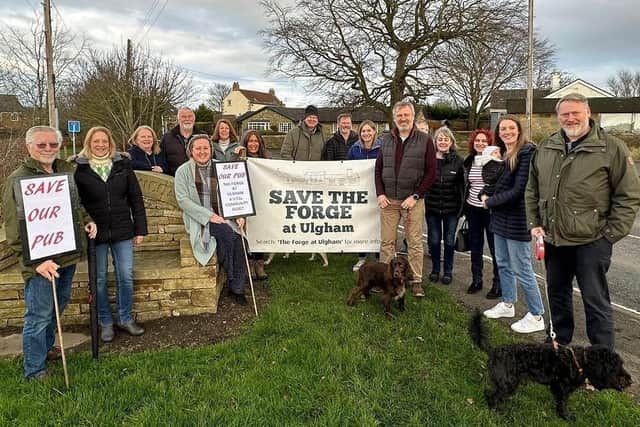 Anne-Marie Trevelyan visited Ulgham last Friday to show her support for the community campaign to save The Forge Inn.