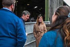 Kim McGuinness meets farmers in Longhorsley.