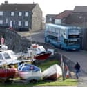 An Arriva bus in Craster.