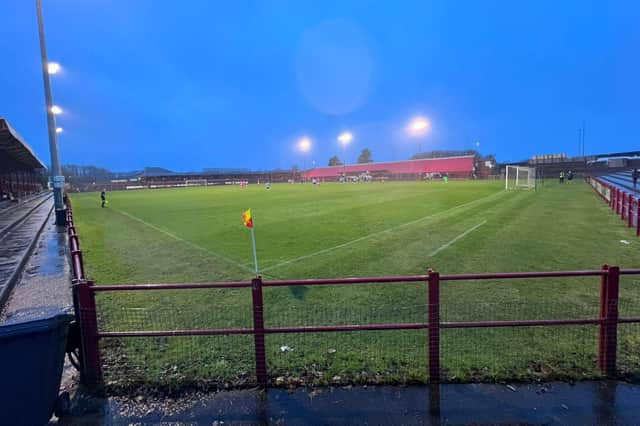 Morpeth Town held hosts Workington to a draw in a game played in atrocious conditions. Picture: Morpeth Town