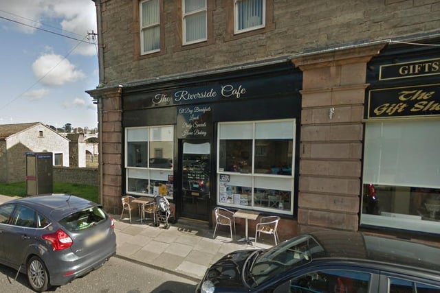 The Riverside Cafe in Tweedmouth has a 4.9 rating.