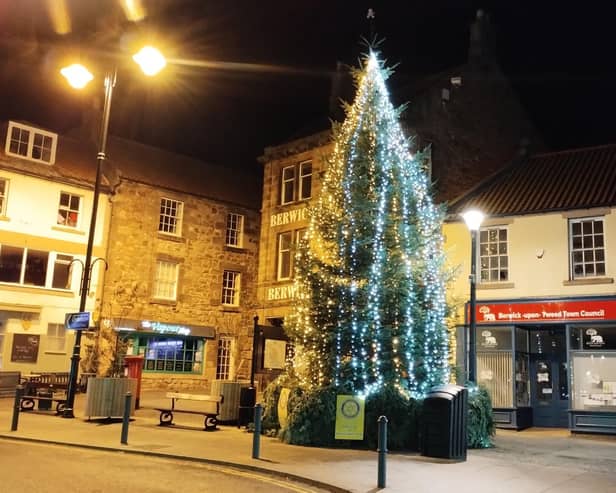 The Berwick Rotary Club tree on Marygate. Picture by Tim Barnsley.