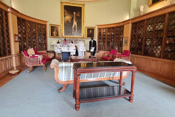The Trotter table in the library at Paxton House.