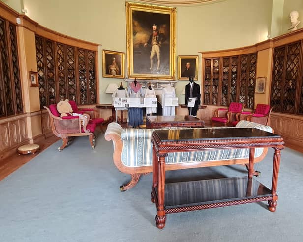 The Trotter table in the library at Paxton House.