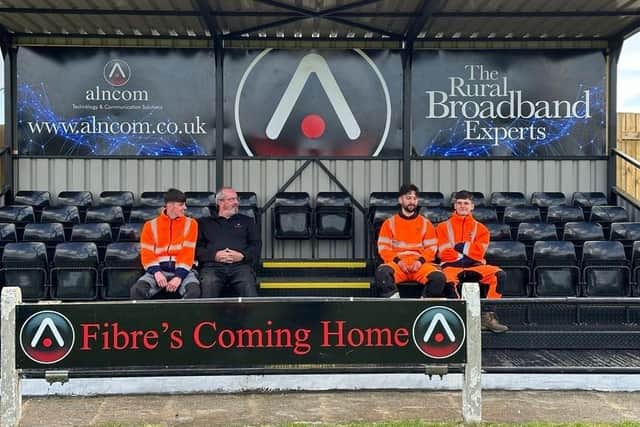 The new Alncom Stand at Alnwick Town. Picture: Ashley Pinchen