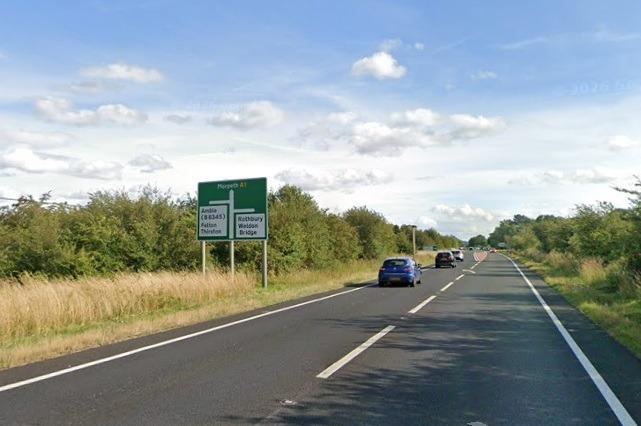Woman dies in three-vehicle crash on A1 in Northumberland
