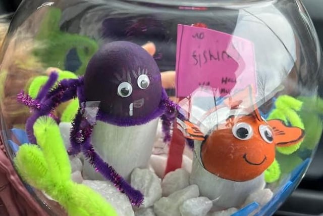 Nemo and friends by 7-year-old Holly.